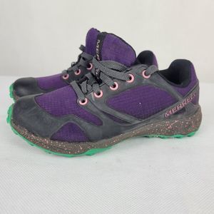 Merrell Altalight Low Hiking Shoes Big Kids Sz 11 Purple Gray Lace Up Sneakers
